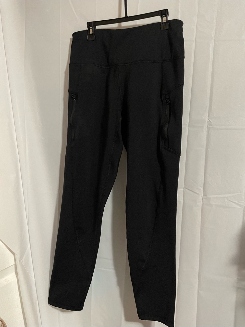 Layer 8 Black High-Rise Leggings with Zip Pockets